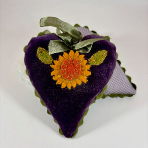 Flourishing Purple Heart Pincushion