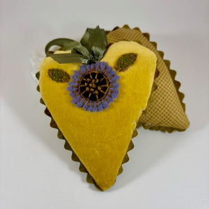 Flourishing Yellow Heart Pincushion