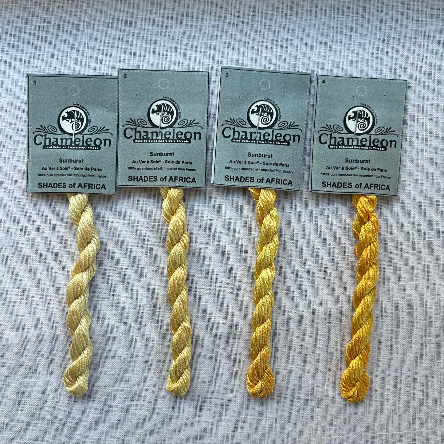 Yellow "Shades of Africa" Silk Pack