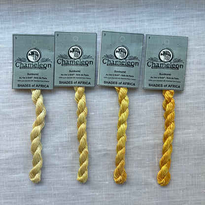 Yellow "Shades of Africa" Silk Pack