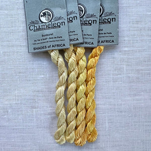 Yellow "Shades of Africa" Silk Pack