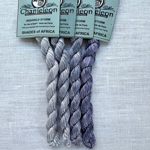 Grey/Purple "Shades of Africa" Silk Pack