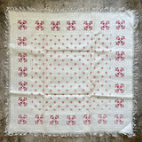 Cross Stitched Napkins and Tablecloth Set