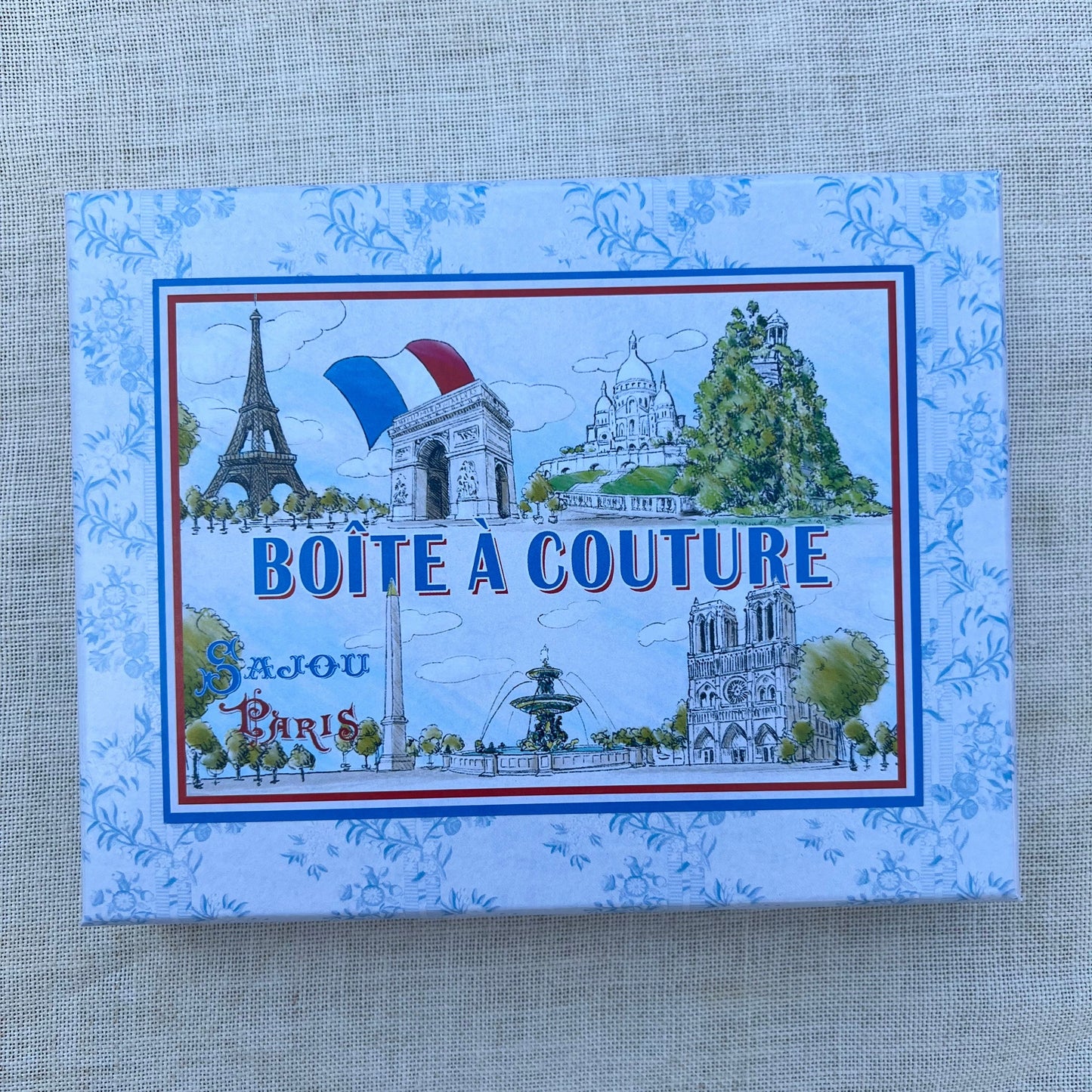 Stocked Sewing Box - Eiffel Tower