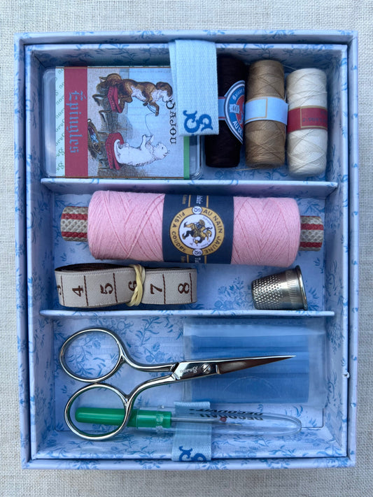 Stocked Sewing Box - Cat and Dog