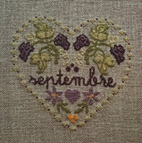 Rouge du Rhin - Months of the Year - Cross stitch charts - September