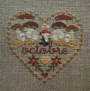Rouge du Rhin - Months of the Year - Cross stitch charts - October