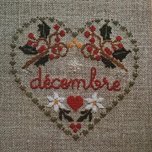 Rouge du Rhin - Months of the Year - Cross stitch charts - December