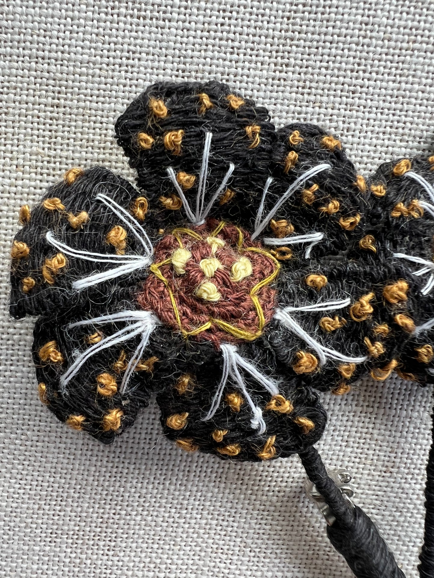 Tiger Flower Brooch