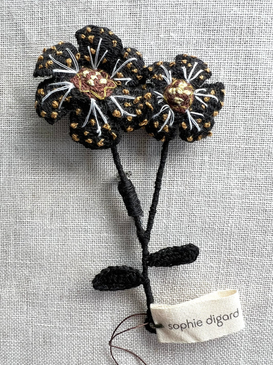 Tiger Flower Brooch