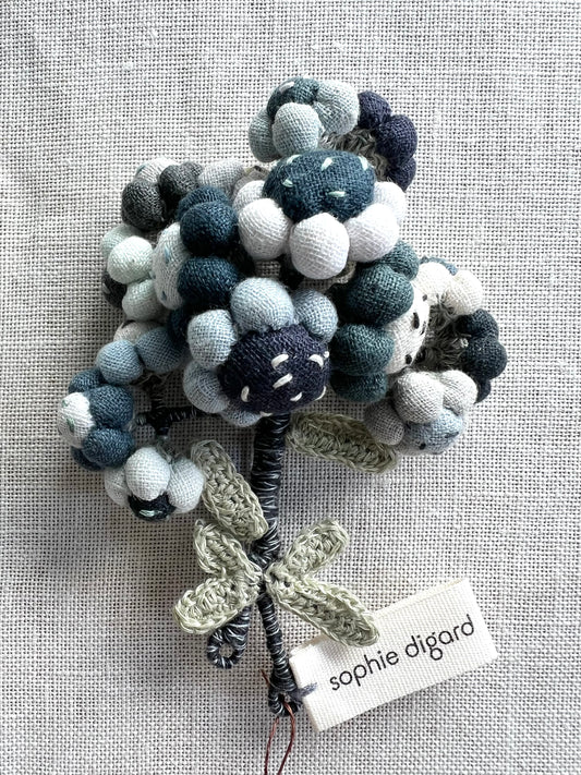 Blue Daisies Brooch