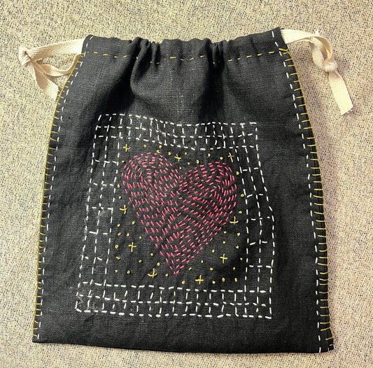Sashiko Embroidery Kit - Loving Heart
