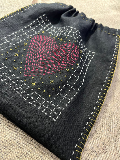 Sashiko Embroidery Kit - Loving Heart