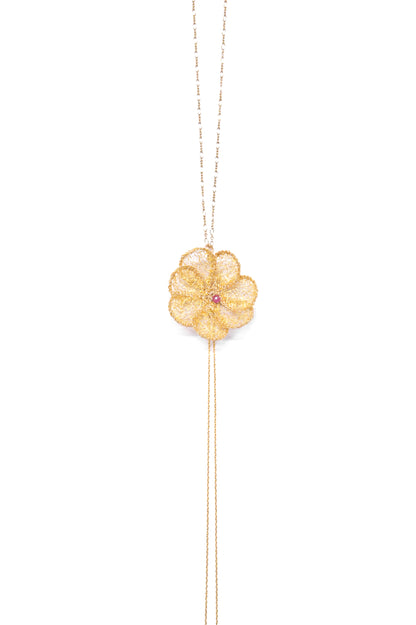 Red Camelia Necklace