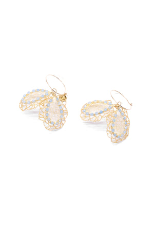 Light Blue Butterfly Earrings