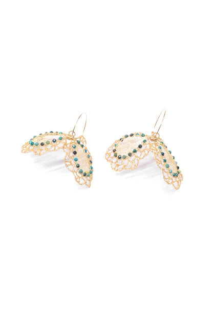 Blue-Green Butterfly Earrings