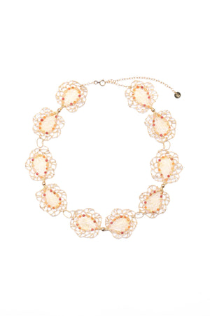 Orange Dancing Butterfly Necklace