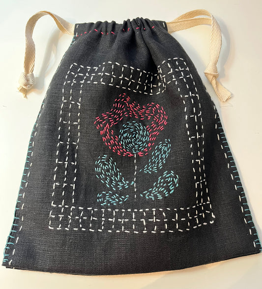 Sashiko Embroidery Kit - Petunia