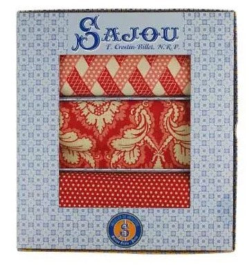 Red Damas Cotton Fabric Assortment