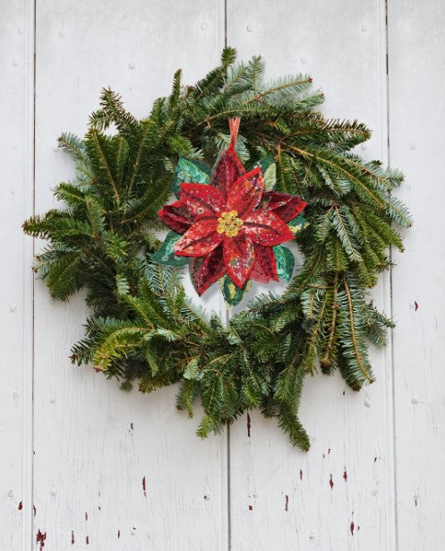 Poinsettia Slow-Stitching Kit