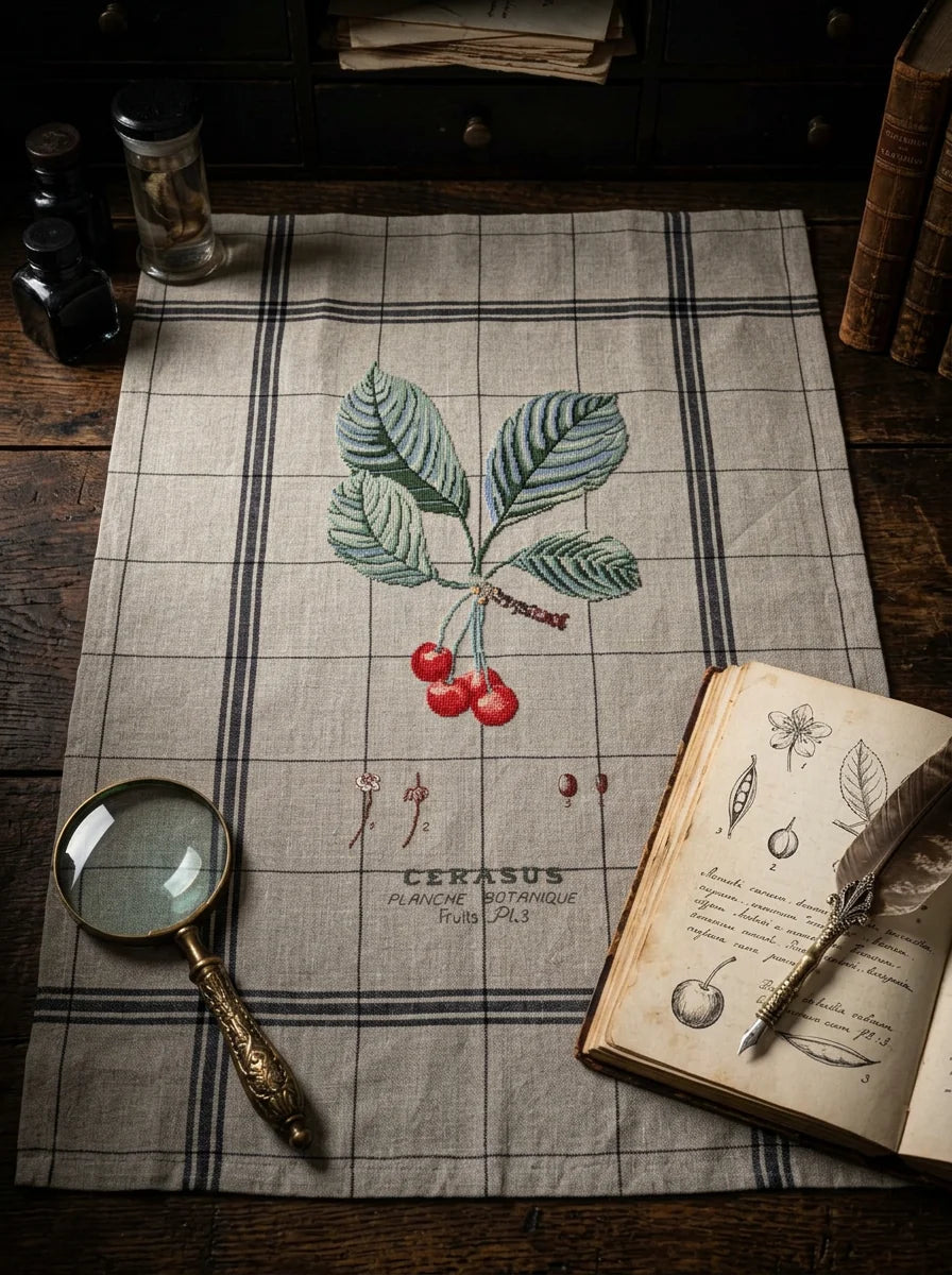 Tea Towel - Black Cherry
