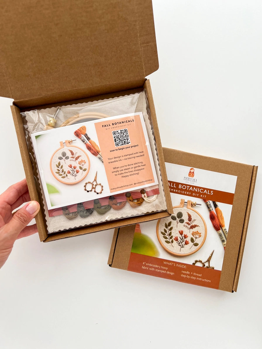 Fall Botanicals Embroidery Kit