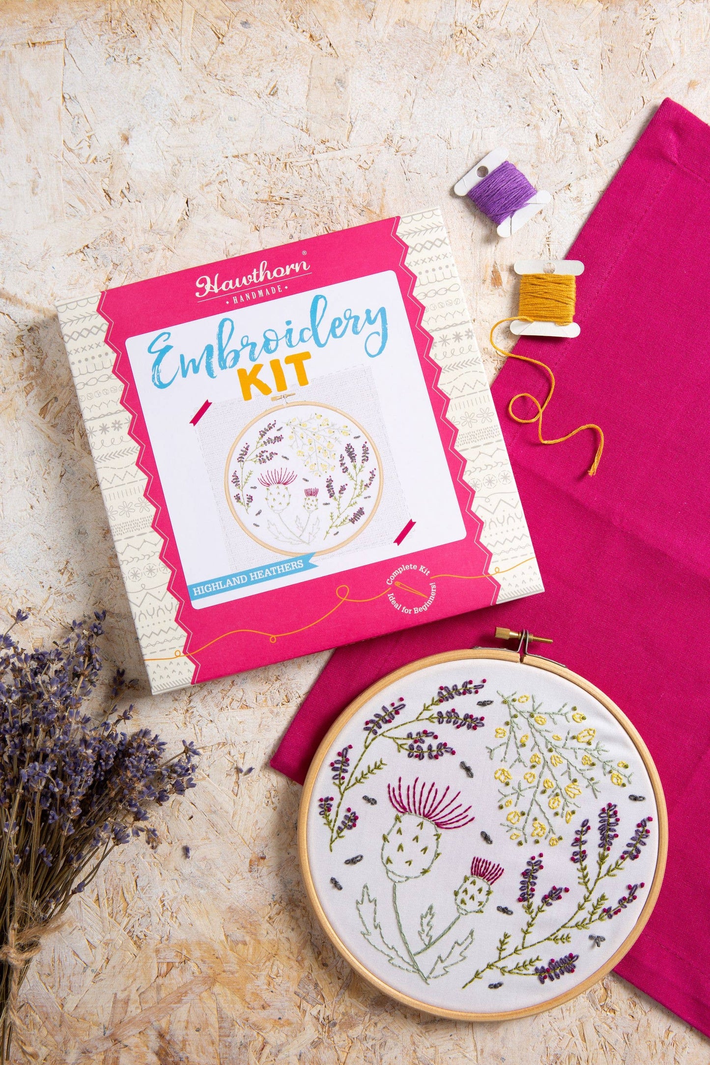 Highland Heathers - Embroidery Kit