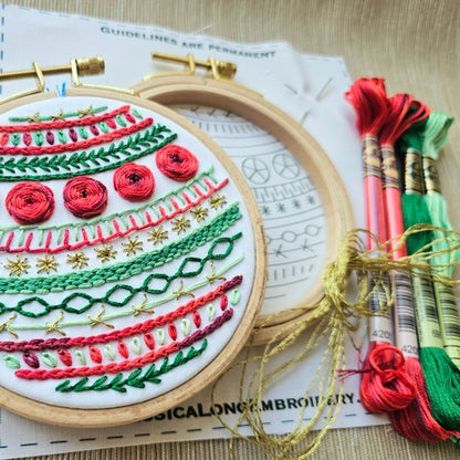 Deck the Halls - Embroidery Ornament Kit