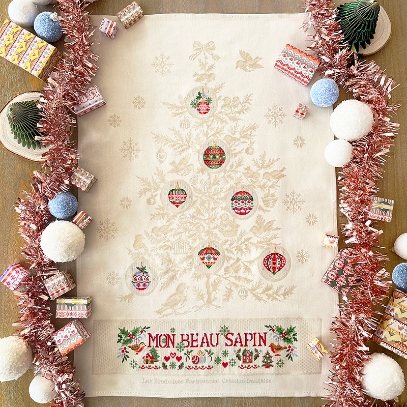 Pretty Christmas Tree Tea Towel
