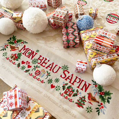 Pretty Christmas Tree Tea Towel