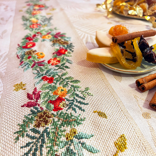 Festive Elegance - Table Runner