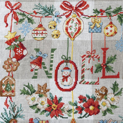 Christmas Images - Linen Tea Towel