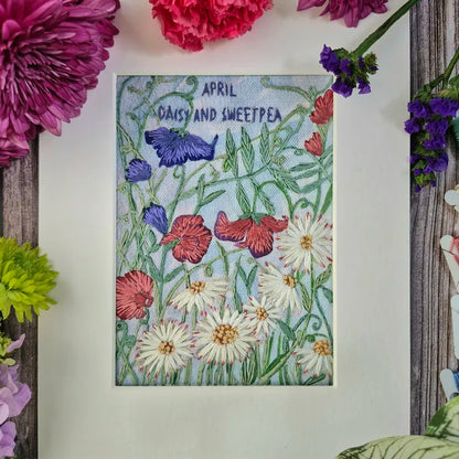 April - Sweet Pea and Daisy
