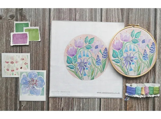 "Bluebells Floral" Embroidery Pattern