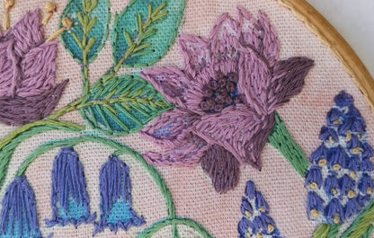 "Bluebells Floral" Embroidery Pattern