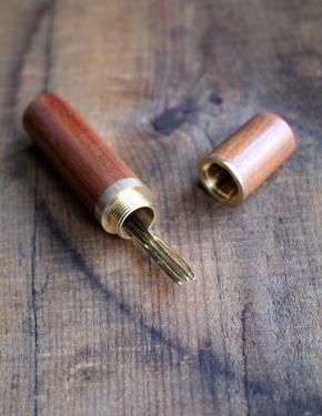 Wooden Needle Case - Sandalwood