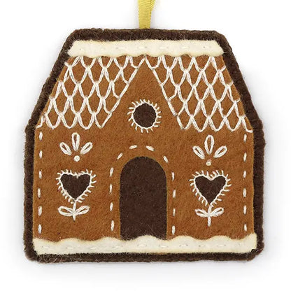 Gingerbread House - Felt Ornament Kit