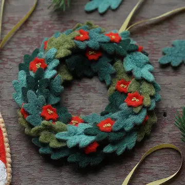Wreath - Felt Ornament