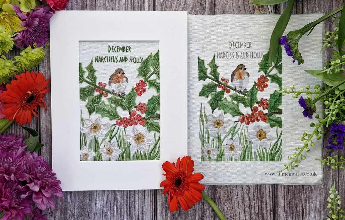 December - Narcissus and Holly