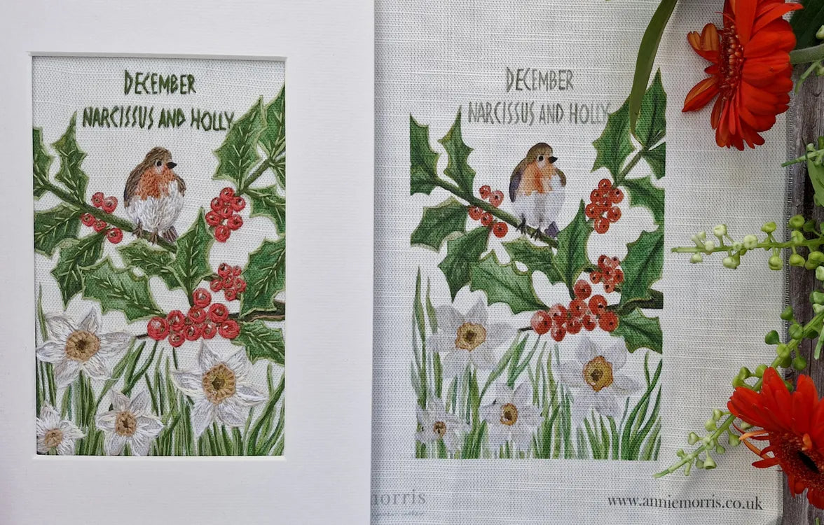 December - Narcissus and Holly
