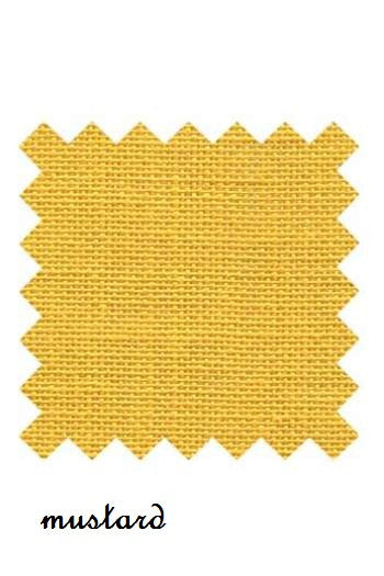 Linen for Cross Stitch - Mustard