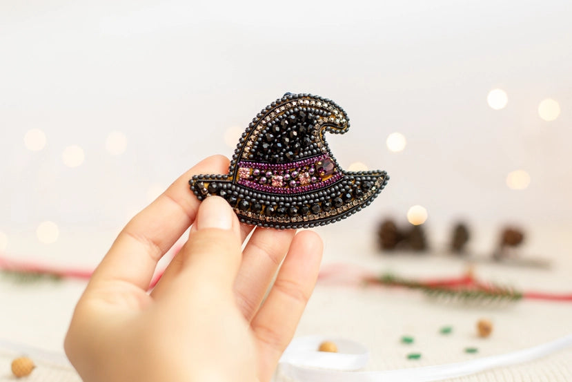 Witch Hat - Bead Embroidery Kit