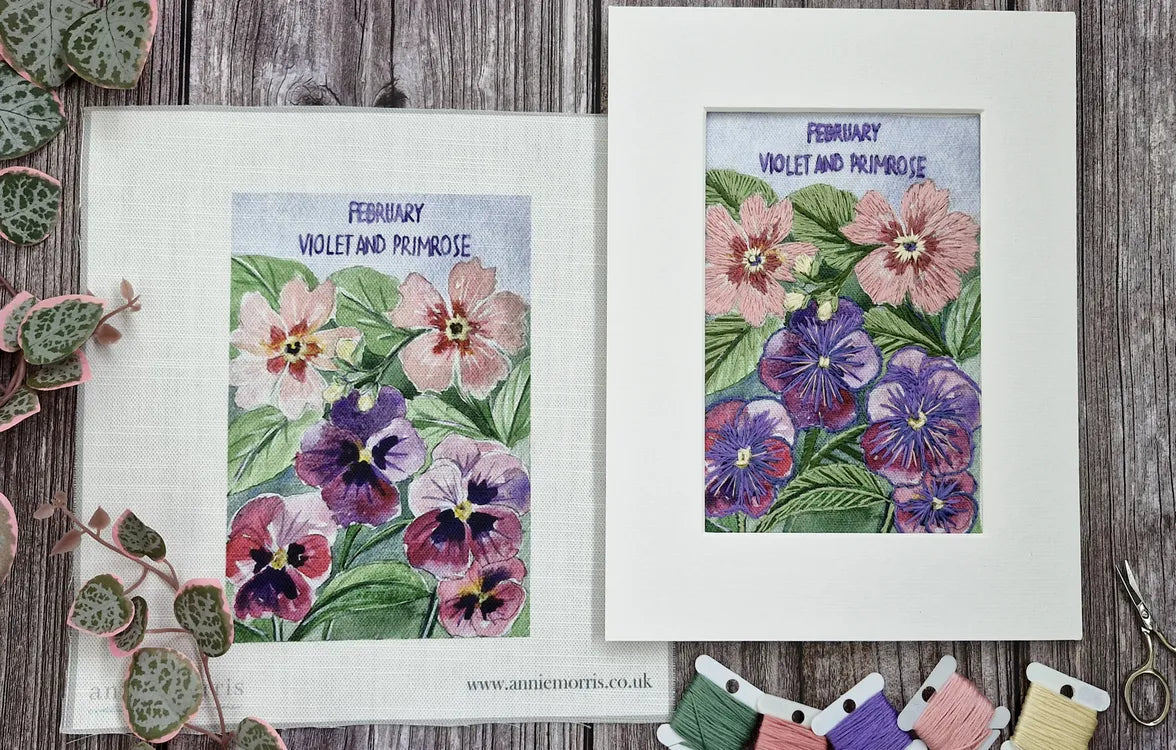 February - Violet and Primrose
