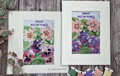 February - Violet and Primrose