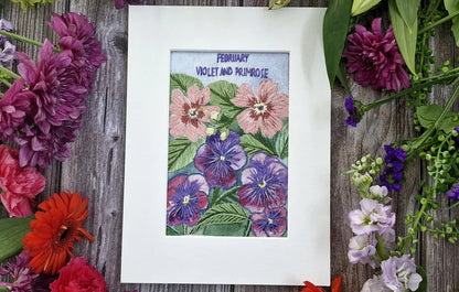 February - Violet and Primrose