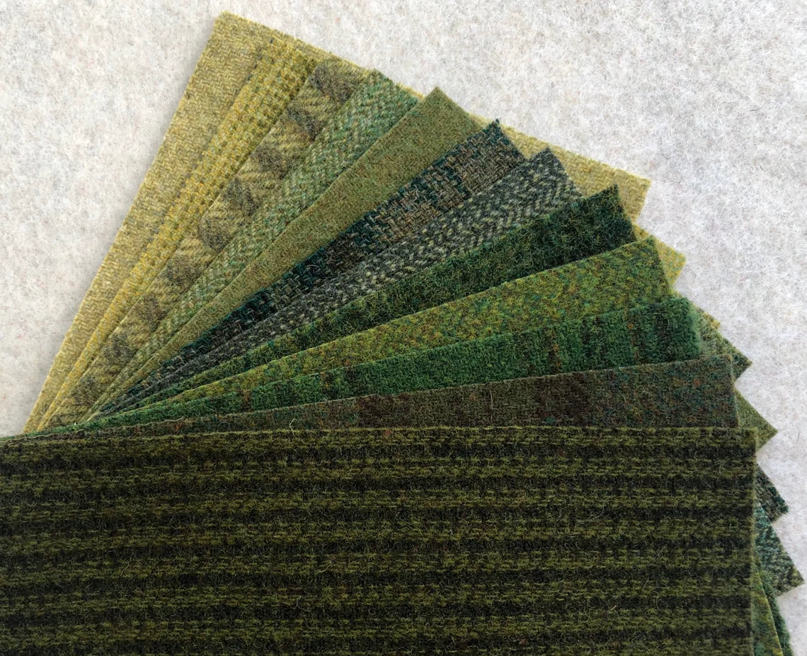 Herbal Green Appliqué Felt Pack