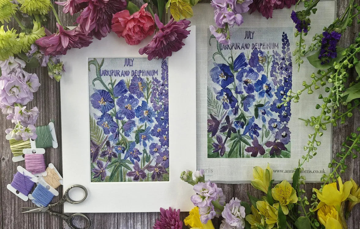 July - Larkspur and Delphinium