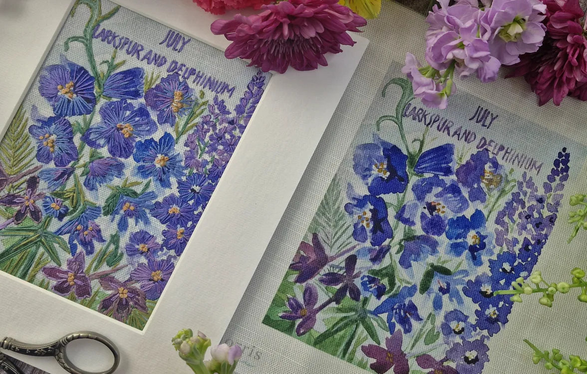 July - Larkspur and Delphinium