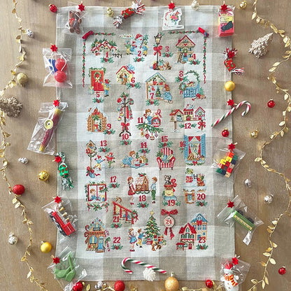 Advent Calendar - Linen Tea Towel