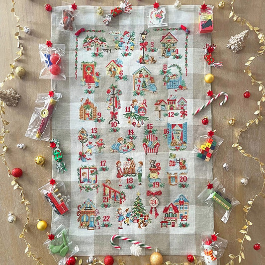 Advent Calendar - Linen Tea Towel